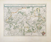 Load image into Gallery viewer, Blaeu, Willem  “Lotharingia Ducatus; vulgo Lorraine.”  [Lorraine, France]
