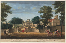 Load image into Gallery viewer, Donnonwell, J. &quot;A View of the Rt. Hon.ble Earl of Burlington’s House at Chiswick; taken from the Road&quot;
