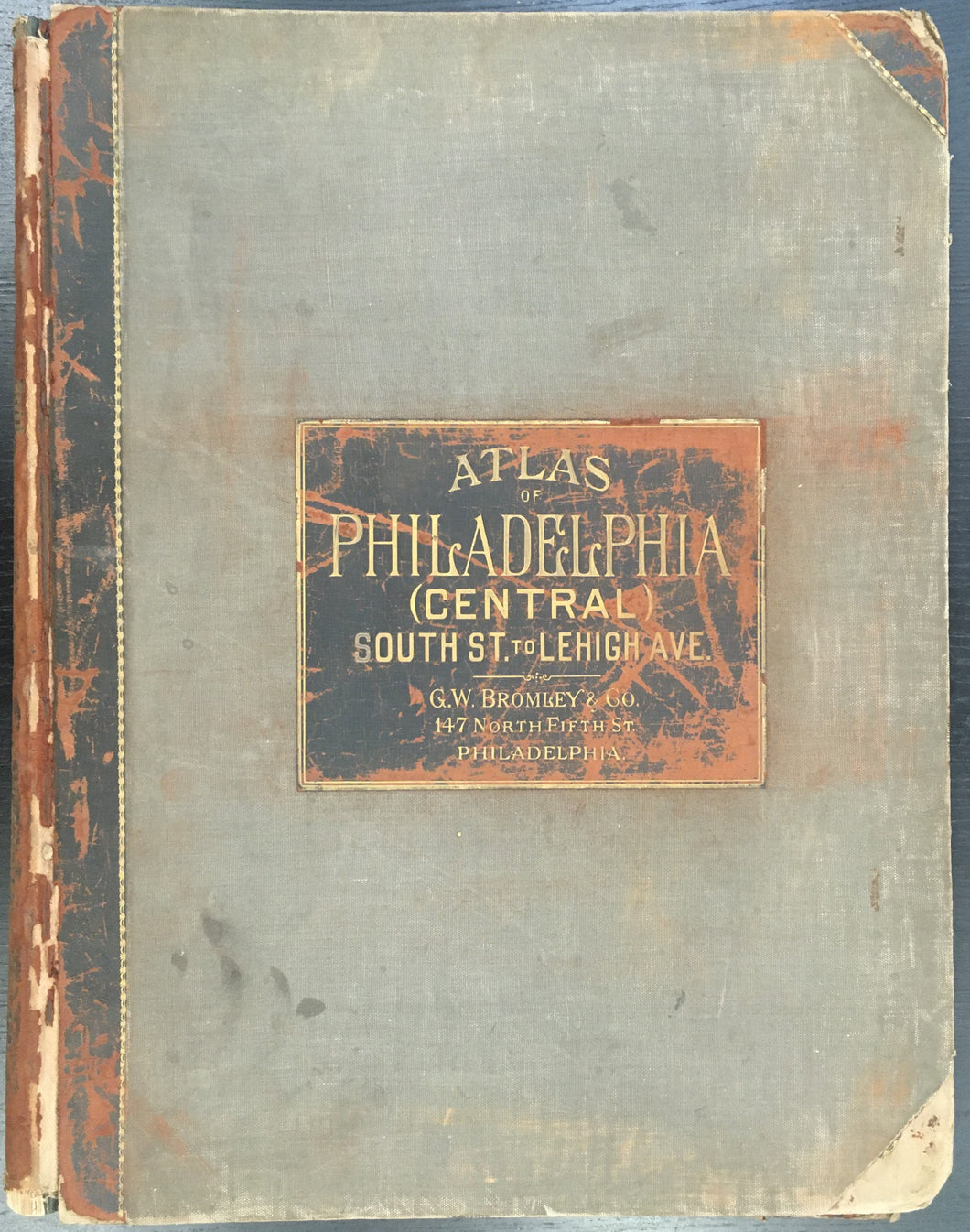 Bromley, G. W.  “Atlas of the City of Philadelphia: Wards: 5-20, 28, 29, 31, 32, 37, & 47.”  [Central Philadelphia]. 1922