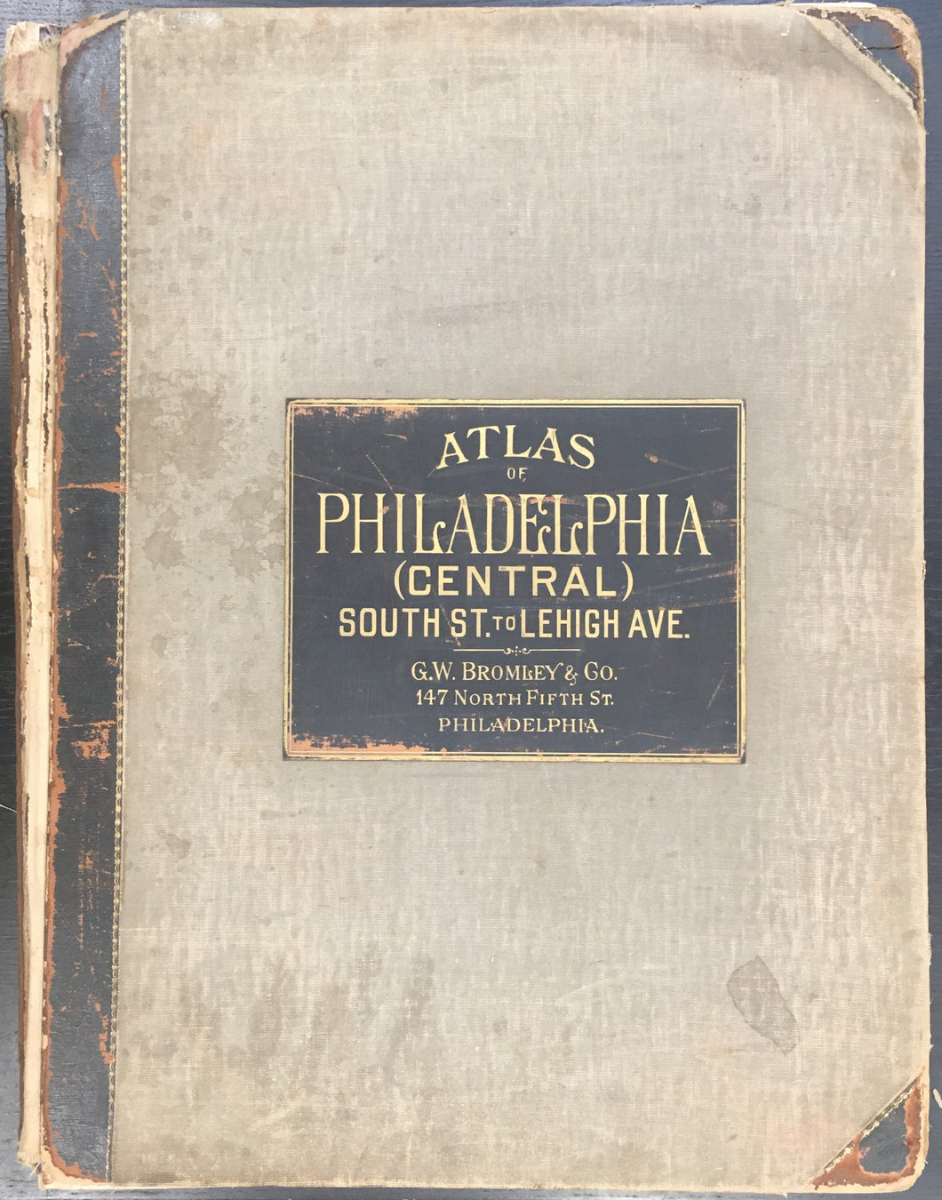 Bromley, G. W.  “Atlas of the City of Philadelphia: Wards: 5-20, 28, 29, 31, 32, 37, & 47.”  [Central Philadelphia].  1922