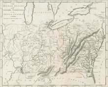 Load image into Gallery viewer, Brookes, R.   “The Middle States and Western Territories of the United States including the Seat of the Western War..”
