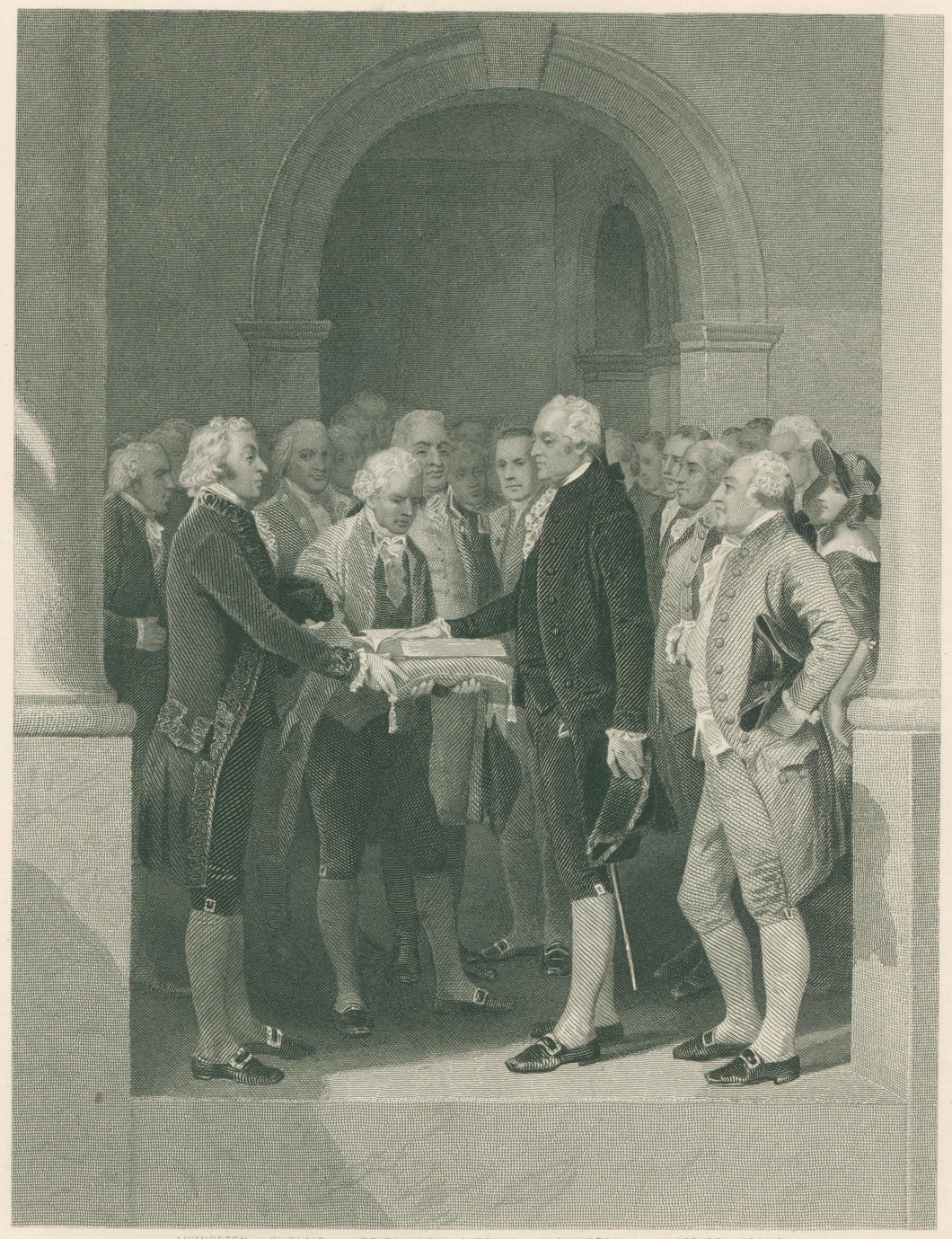 Chappel, Alonzo.  “Inauguration of Washington”