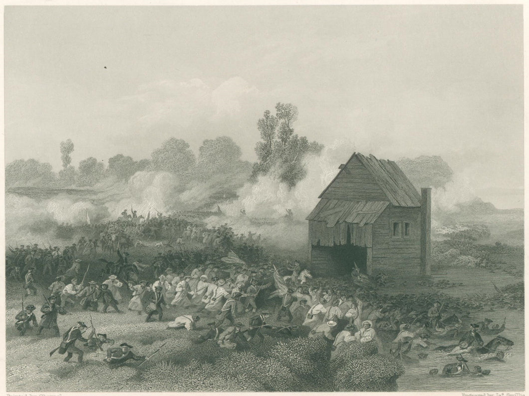 Chappel, Alonzo.  “Battle of Long Island: “Retreat of the Americans Under Gen. Stirling Across Gowanus Creek”