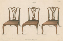 Load image into Gallery viewer, Chippendale, Thomas  Plate 13.   “Chairs”
