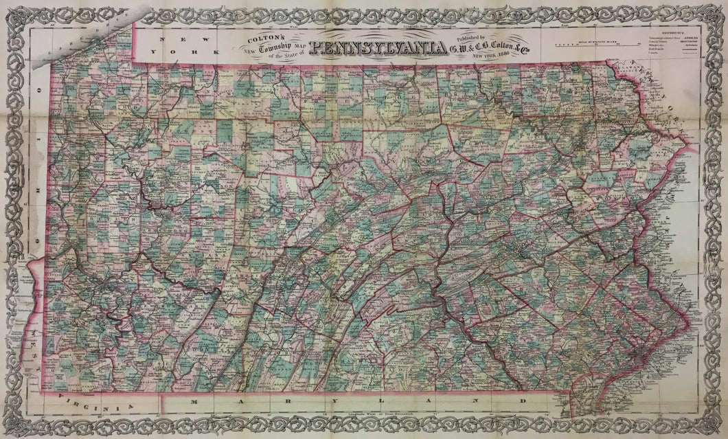 Colton, G.W. & C.B.  “Colton's New Township Map of the State of Pennsylvania