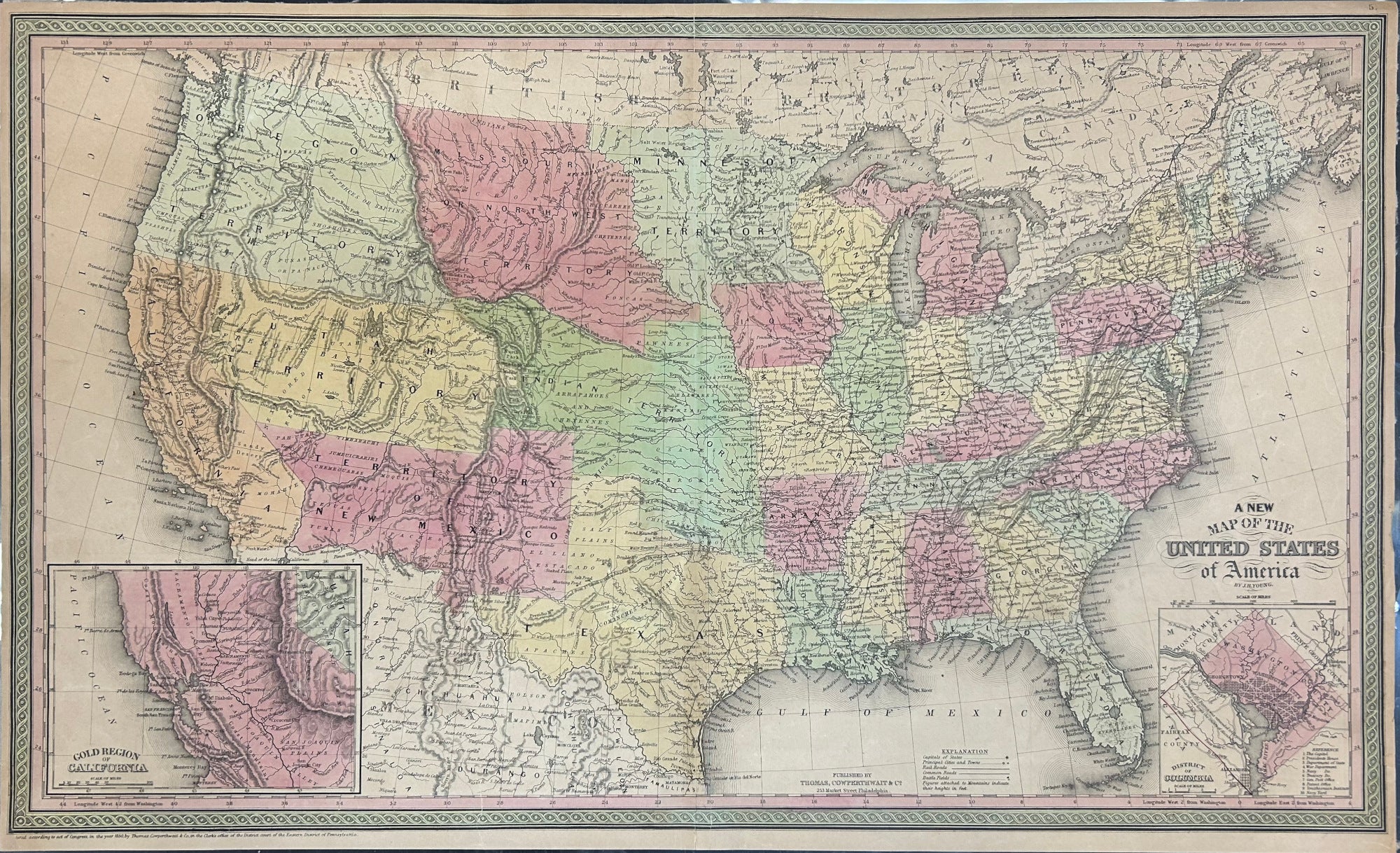 First United States Map Mapped: The Territorial Evolution Of The