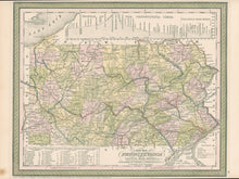 Load image into Gallery viewer, Thomas, Cowperthwait &quot;A New Map of Pennsylvania with its Canals, Rail-roads &amp;c.&quot;
