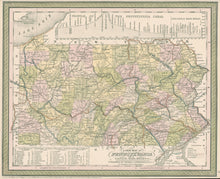 Load image into Gallery viewer, Thomas, Cowperthwait &quot;A New Map of Pennsylvania with its Canals, Rail-roads &amp;c.&quot;
