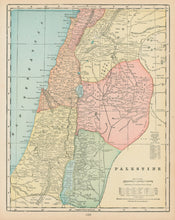 Load image into Gallery viewer, Cram, George &quot;Birds-Eye-View of the Holy Land/Palestine&quot;
