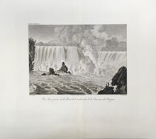 Load image into Gallery viewer, Dupare after Bonfils.  “Vue d’une partie de la Branche Occidentale de la Cataracte de Niagara”
