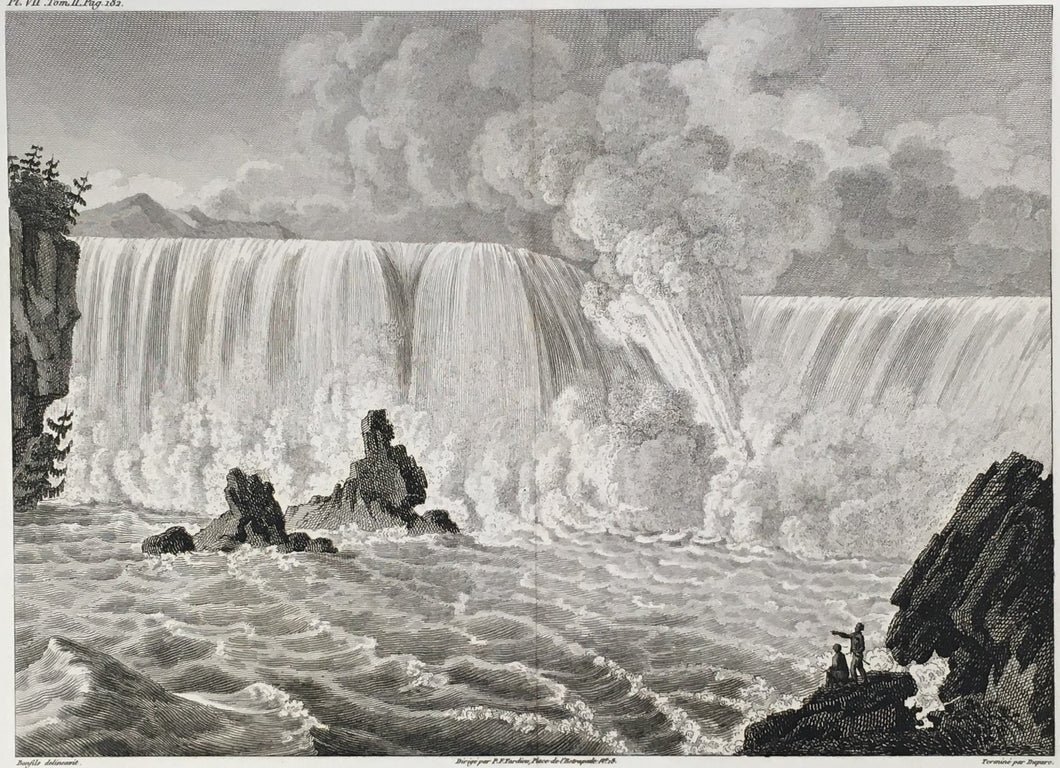 Dupare after Bonfils.  “Vue d’une partie de la Branche Occidentale de la Cataracte de Niagara”