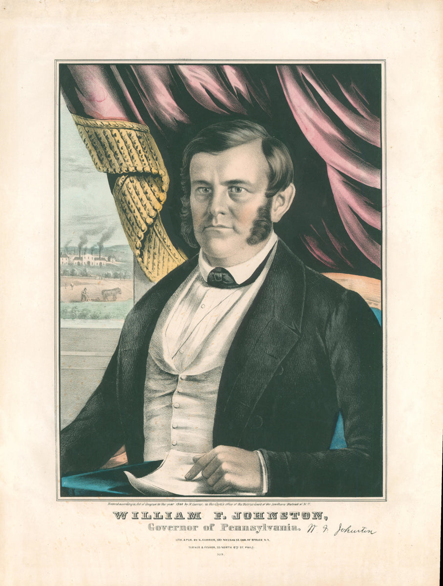 Currier, Nathaniel "William F. Johnston, Governor of Pennsylvania ...