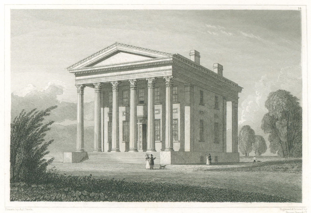 Davis, A.J. “Residence of S. Russell. Middletown, Connecticut.” [Wesleyan University]