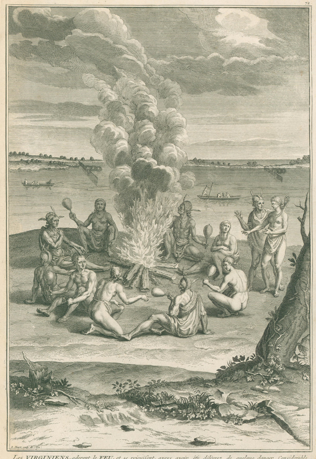 Picart, Bernard [Praying Around the Fire with Rattles] Plate 72