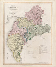 Load image into Gallery viewer, Ebden, William “New Map of the County of Cumberland”
