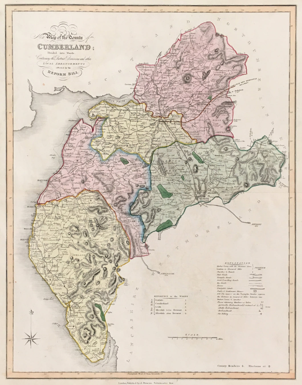Ebden, William “New Map of the County of Cumberland”