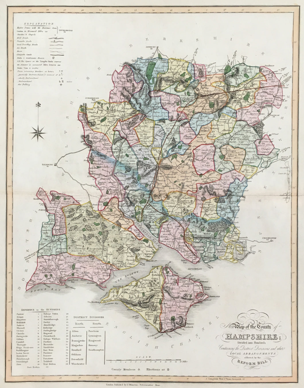 Ebden, William “New Map of the County of Hampshire.”