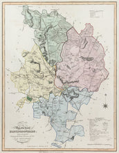 Load image into Gallery viewer, Ebden, William “New Map of the County of Huntingdonshire”
