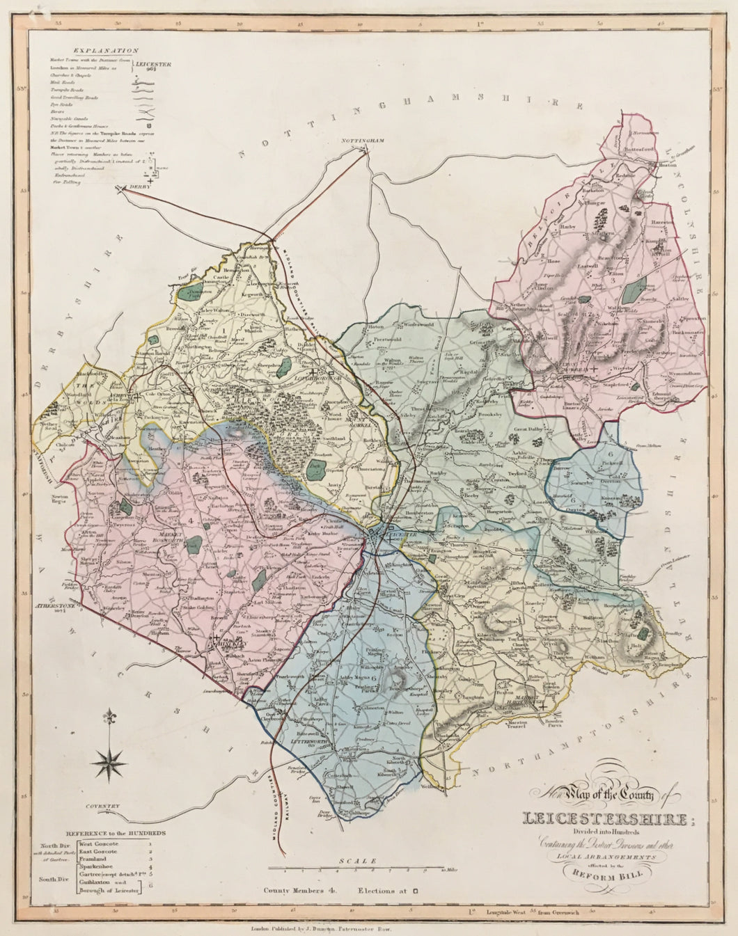 Ebden, William “New Map of the County of Leicestershire”