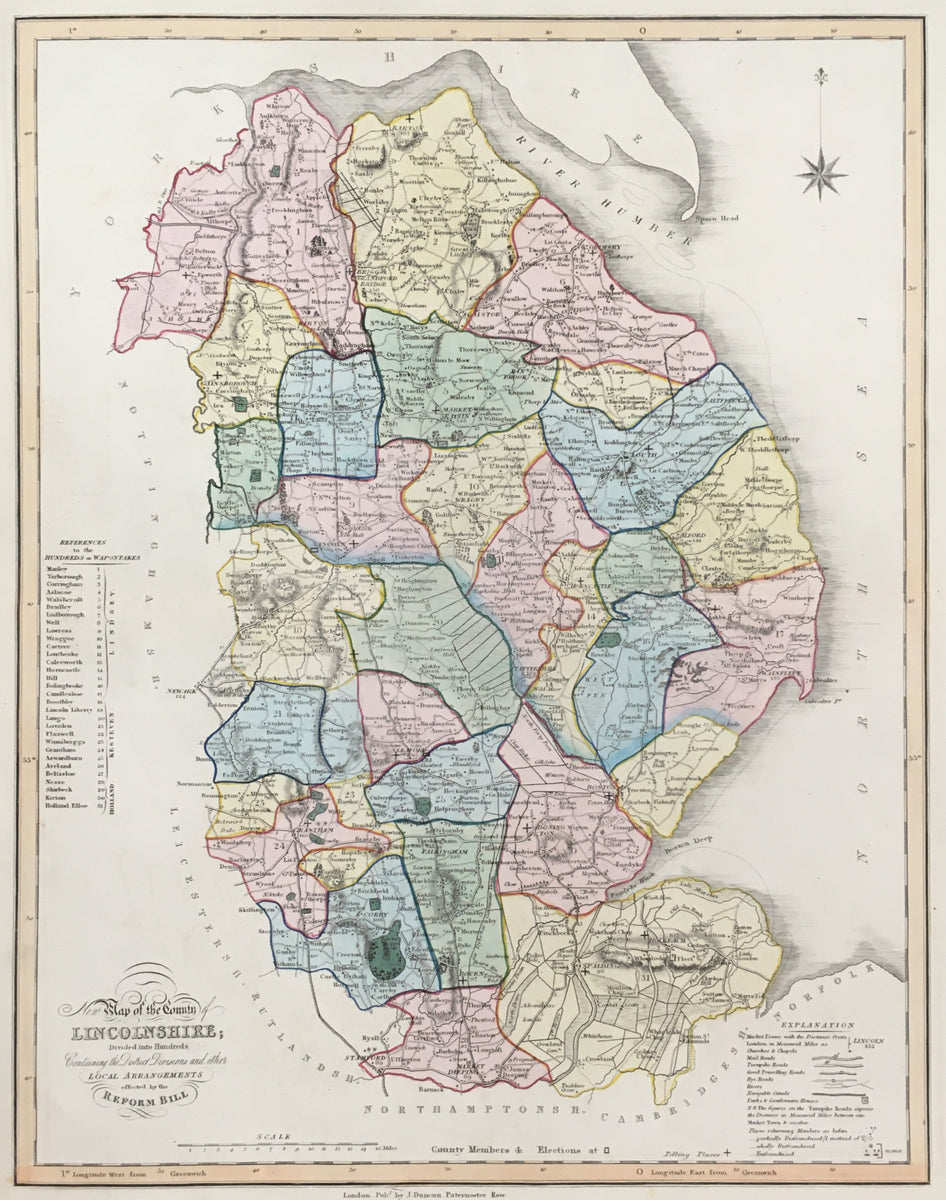 Ebden, William “New Map of the County of Lincolnshire.” – Philadelphia ...