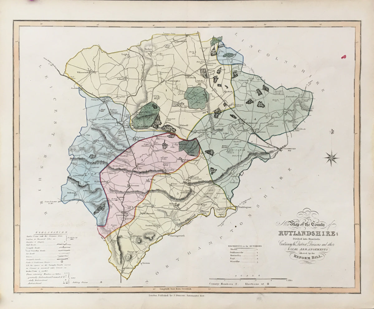 Ebden, William “New Map of the County of Rutlandshire.” – Philadelphia ...