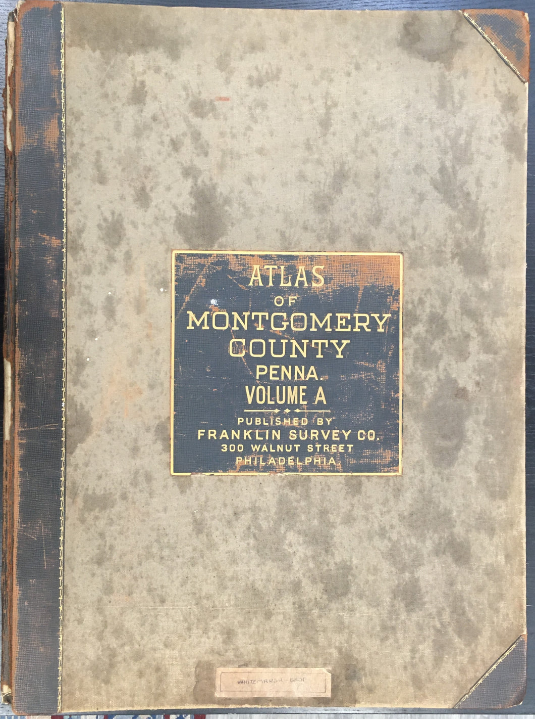 Franklin Survey Co.  “Property Atlas of Montgomery County, Pennsylvania Volume A.” [Townships of Lower and Upper Moreland, Horsham, Montgomery, Lower and Upper Gwynedd, Bryn Athyn, Hatboro and North Wales].  1934