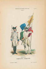 Load image into Gallery viewer, Philippoteaux, Felix Plate 87. &quot;Vermandois. Grenadier en 1789. - Enseigne en 1730&quot;
