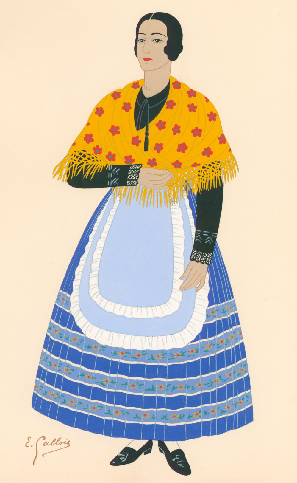 Gallois, Emile  [A Woman of Jaen]. Plate 19.