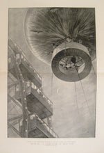 Load image into Gallery viewer, Lanos, H. &quot;Visitors to the Earl&#39;s Court Exhibition on the Great Wheel and the Captive Balloon &#39;Rivals: A Greeting in Mid-Air.&#39;&quot;
