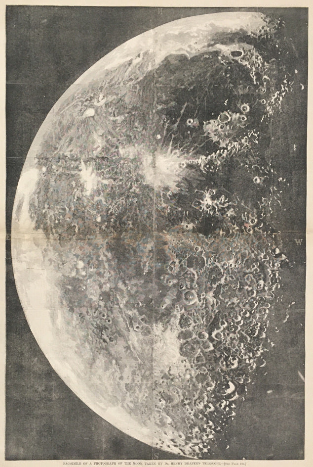 Draper, Henry  “Facsimile of a Photograph of the Moon, Taken by Dr. Henry Draper’s Telescope”