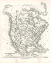 Load image into Gallery viewer, Hinton, John H.  “North America&quot; From John H. Hinton’s &quot;The History and Topography of the United States of America&quot; 1855
