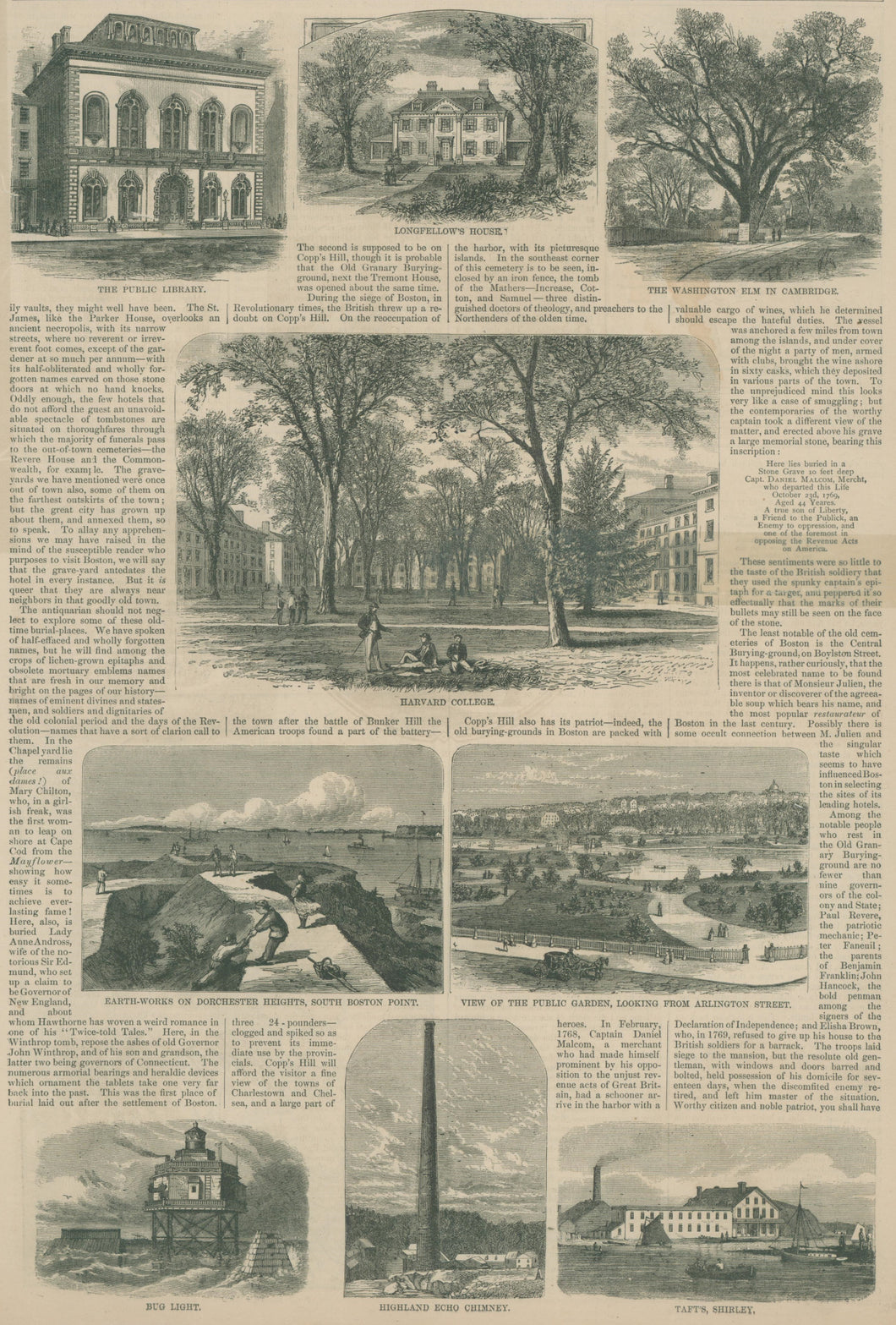 Harper's Weekly [Scenes in and around Boston, including] 