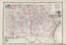 Load image into Gallery viewer, Johnson, A.J. &quot;Johnson&#39;s Georgia and Alabama&quot; 1862
