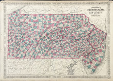 Load image into Gallery viewer, Johnson, A. J.  &quot;Johnson&#39;s Pennsylvania and New Jersey&quot;
