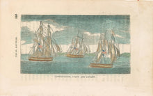 Load image into Gallery viewer, Unattributed  “Constitution, Cyane and Levant.”  From Horace Kimball’s &quot;American Naval Battles…&quot;
