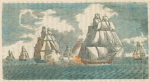 Load image into Gallery viewer, Unattributed  “Escape of the Constitution from a British Squadron.”  From Horace Kimball’s &quot;American Naval Battles…&quot;
