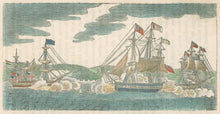 Load image into Gallery viewer, Unattributed  “Essex and the British Frigates in the Harbour of Valparaiso.”  From Horace Kimball’s &quot;American Naval Battles…&quot;
