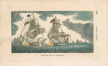 Load image into Gallery viewer, Unattributed  “Peacock and Le Epervier.”  From Horace Kimball’s &quot;American Naval Battles…&quot;
