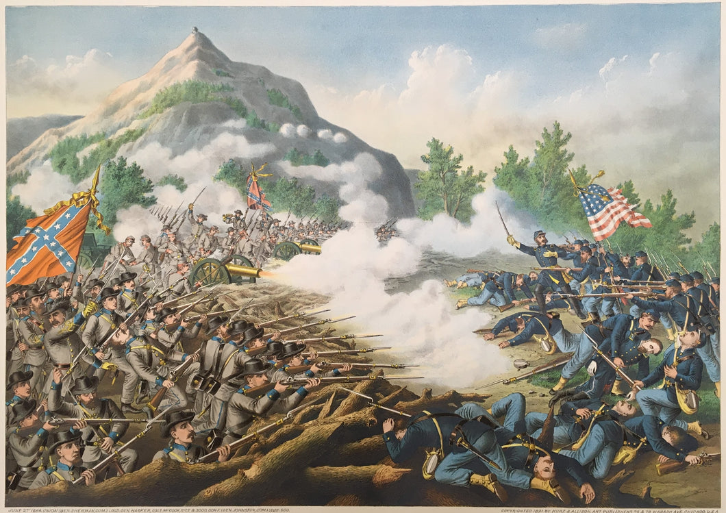 Kurz & Allison “Battle of Kenesaw Mountian” [sic]