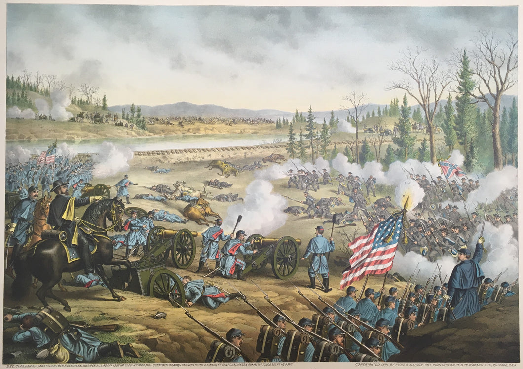 Kurz & Allison “Battle of Stone River. Near Murfreesborough, Tenn”