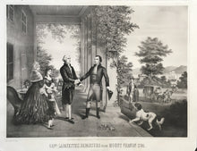 Load image into Gallery viewer, Tholey, Charles P. “Genl. Lafayette’s Departure from Mount Vernon 1784”
