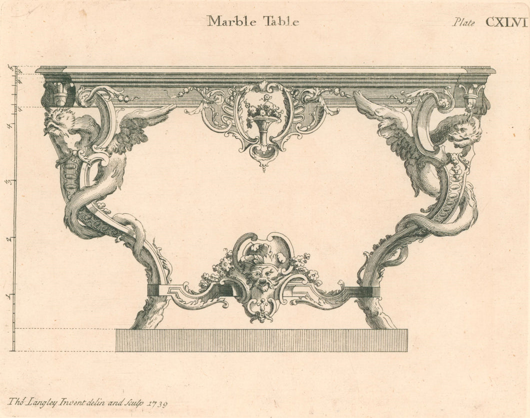 Langley, Thomas Plate CXLVI “Marble Table”