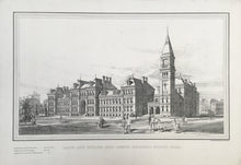 Load image into Gallery viewer, Brown, Samuel J.  “Latin and English High School Buildings, Boston, Mass”  [façade and floor plan].
