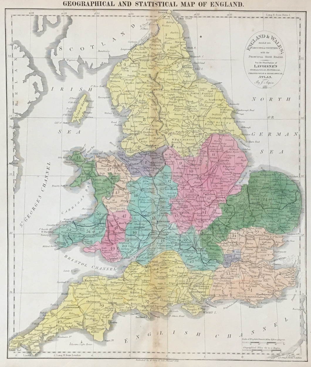 Gros, C. “England and Wales, . . . : Intended for the Elucidation of Lavoisne's Historical Atlas”