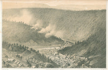Load image into Gallery viewer, Queen, James after an ambrotype by H.P. Osborn.  “Bird’s Eye View of Mauch Chunk From Mount Pisgah, showing the Lehigh Gap in the Distance”
