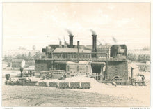 Load image into Gallery viewer, Crepon, L., after an ambrotype by H.P. Osborn.  “Thomas Iron Works, Hockendauqua”
