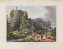 Load image into Gallery viewer, de Loutherbourg, Philipp Jakob “Chepstow Castle.” From &quot;Romantic and Picturesque Scenery of England and Wales....&quot;
