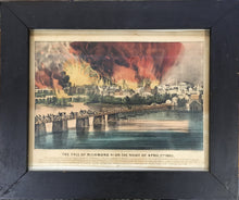 Load image into Gallery viewer, Currier &amp; Ives  “The Fall of Richmond.  On The Night Of April 2, 1865”
