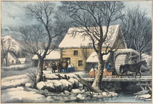 Load image into Gallery viewer, Currier &amp; Ives  “Frozen Up”
