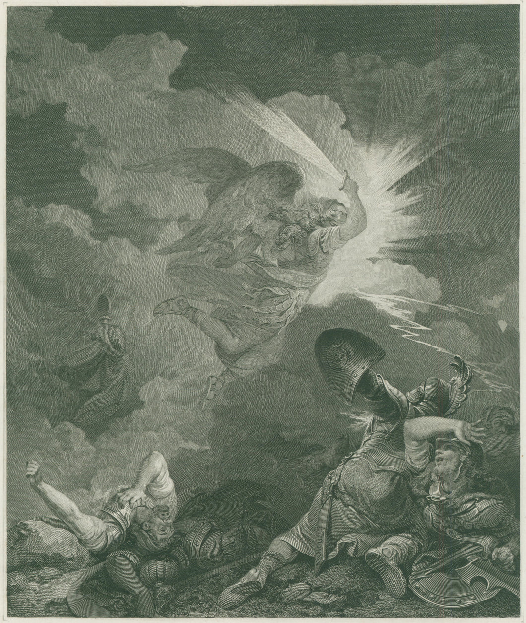 de Loutherbourg, P.J. “The Angel Destroying the Assyrian Camp.” From Thomas Macklin’s 